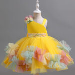 Sunshine Rainbow Tulle Party Dress