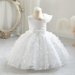 The Ivory Grace Bow Dress