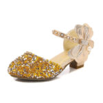 Golden Regal Blossom Heels