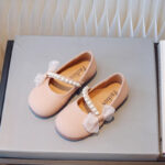 Blush Pearl Bow Ballet Flats