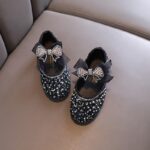Midnight Sparkle Bow Flats