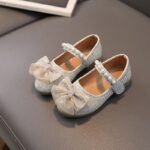 Champagne Pearl Bow Flats